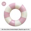 Summer Multicolor Striped Inflatable Swim Ring Thick PVC Leakproof Portable Foldable Pool Float Swimming Circle for Adults Kids