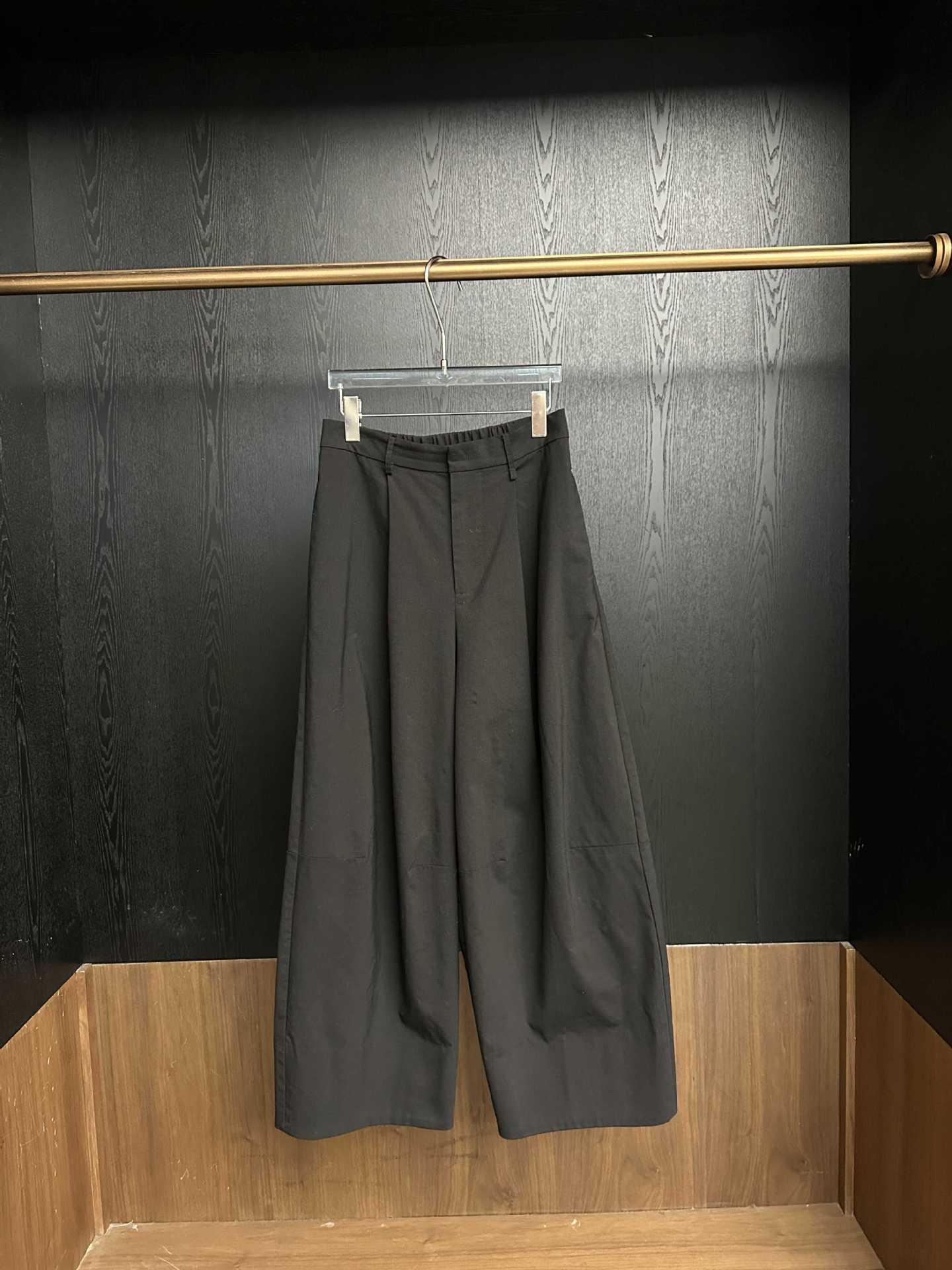 Spring 2026 High-Waisted Wide-Leg Casual Pants with Simple, Versatile Design Small