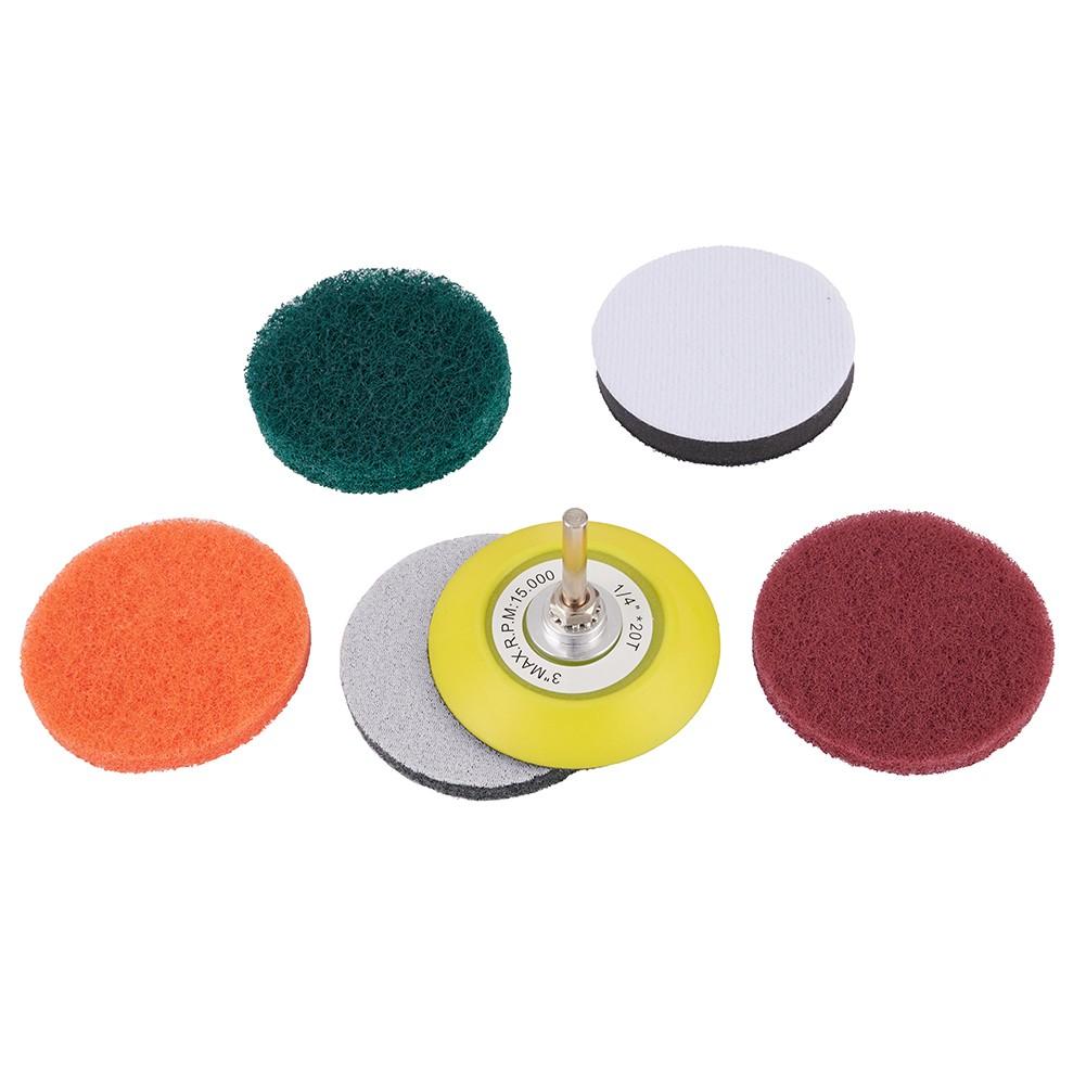 Car Headlight Polishing Scouring Pad Auto Restoration Kit For Electric Drill