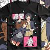 Horimiya Süßes Japanisches Stil Unisex Sommer Baumwolle Locker Mode Kurzarm Bequem Mode Damen und Unisex T-Shirt