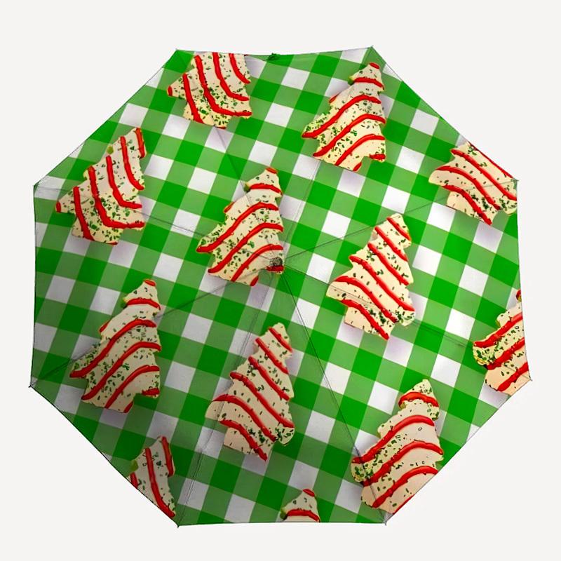 

1pc tree Auto-Fold Umbrella with One-Touch Open/Close - 8 Reinforced Ribs for Windproof Stability, yy251118176
