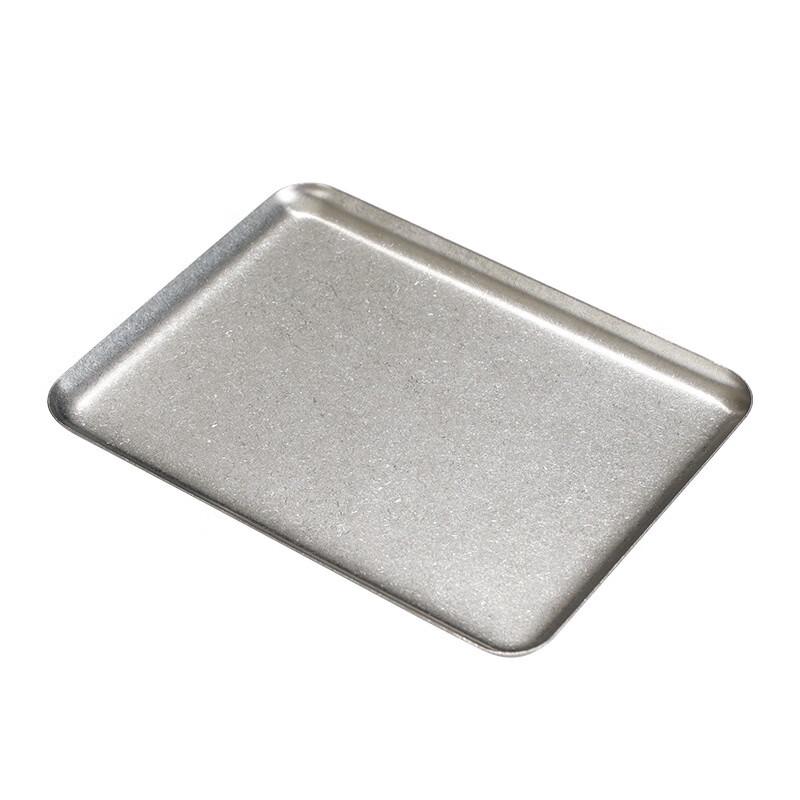 ZISIZ Vintage Gold Stainless Steel Rectangular Serving Tray