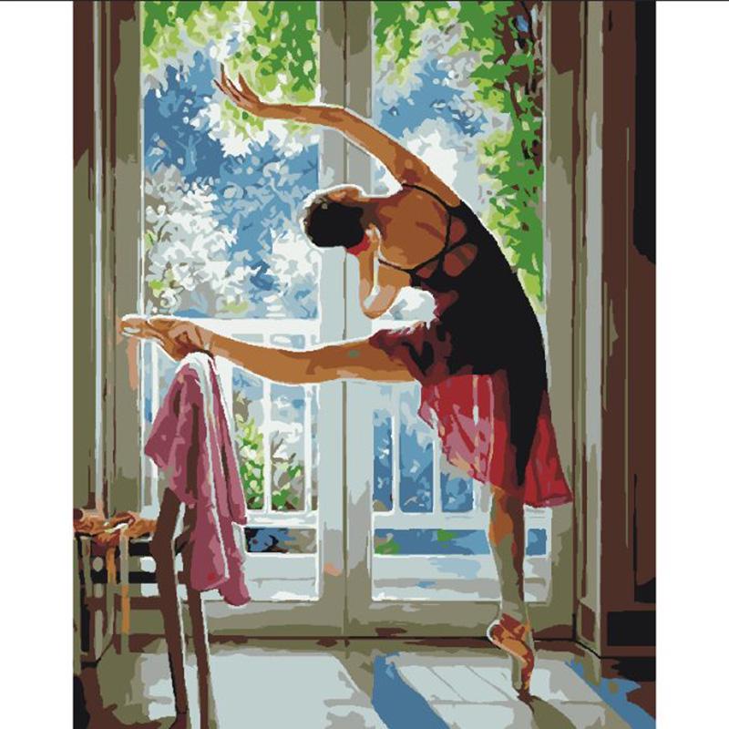 

DIY Живопись по номерам Домашний декор стен Наборы Акриловая краска на холсте Подарок для домашнего искусства