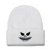 Autumn and winter men's and women's outdoor warm wool hat pullover cold hat Halloween pumpkin skull embroidery knitted hat