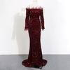 Sequin Evening Dress Party Dress Long Gown Black Long Evening Dress
