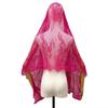 Vintage Style Bridal Headscarf Breathable Muslin Head Covering Lightweight Lace Shawl  Guest Look