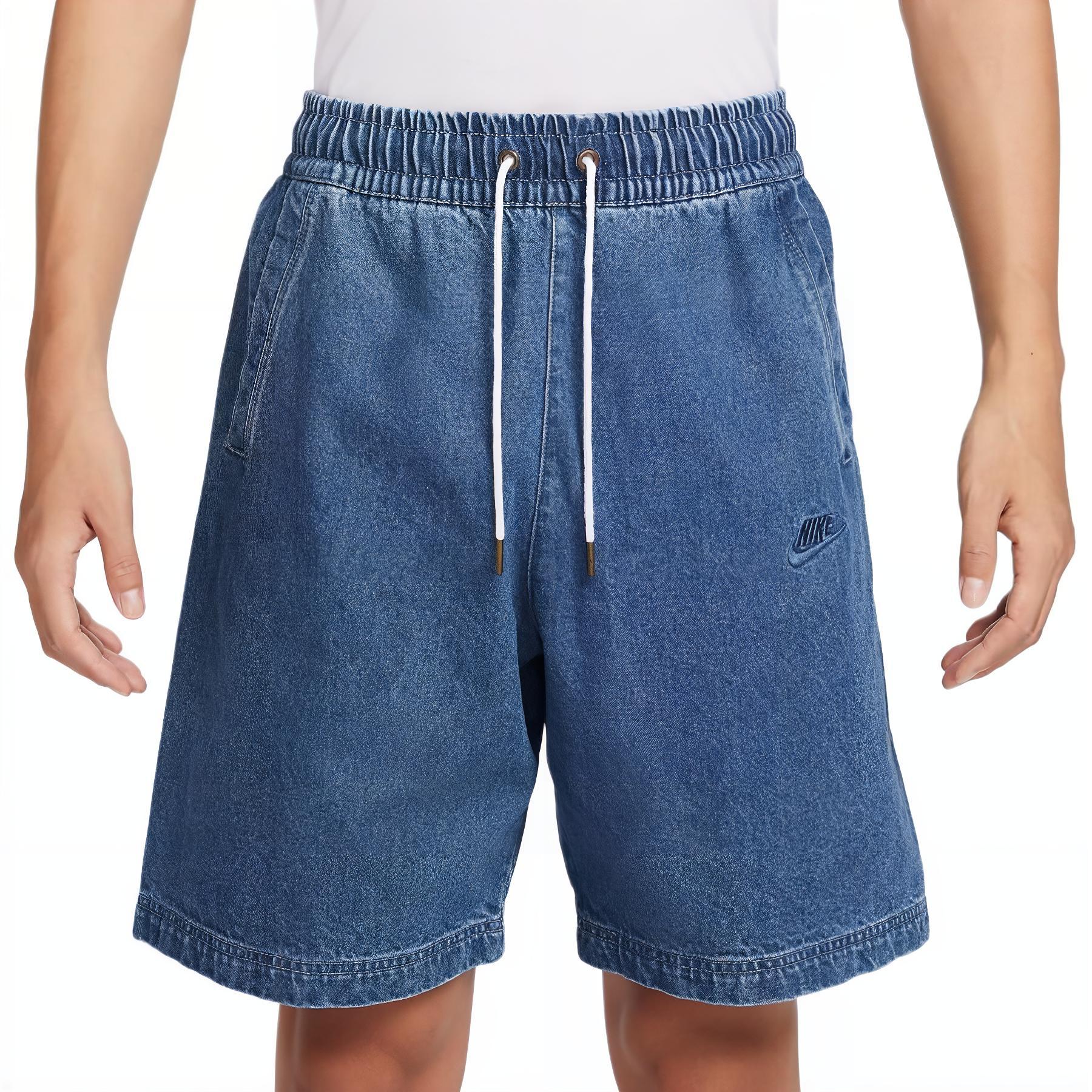 Nike Alumni Denim Shorts Men s Medium Blue HQ1470-441 L