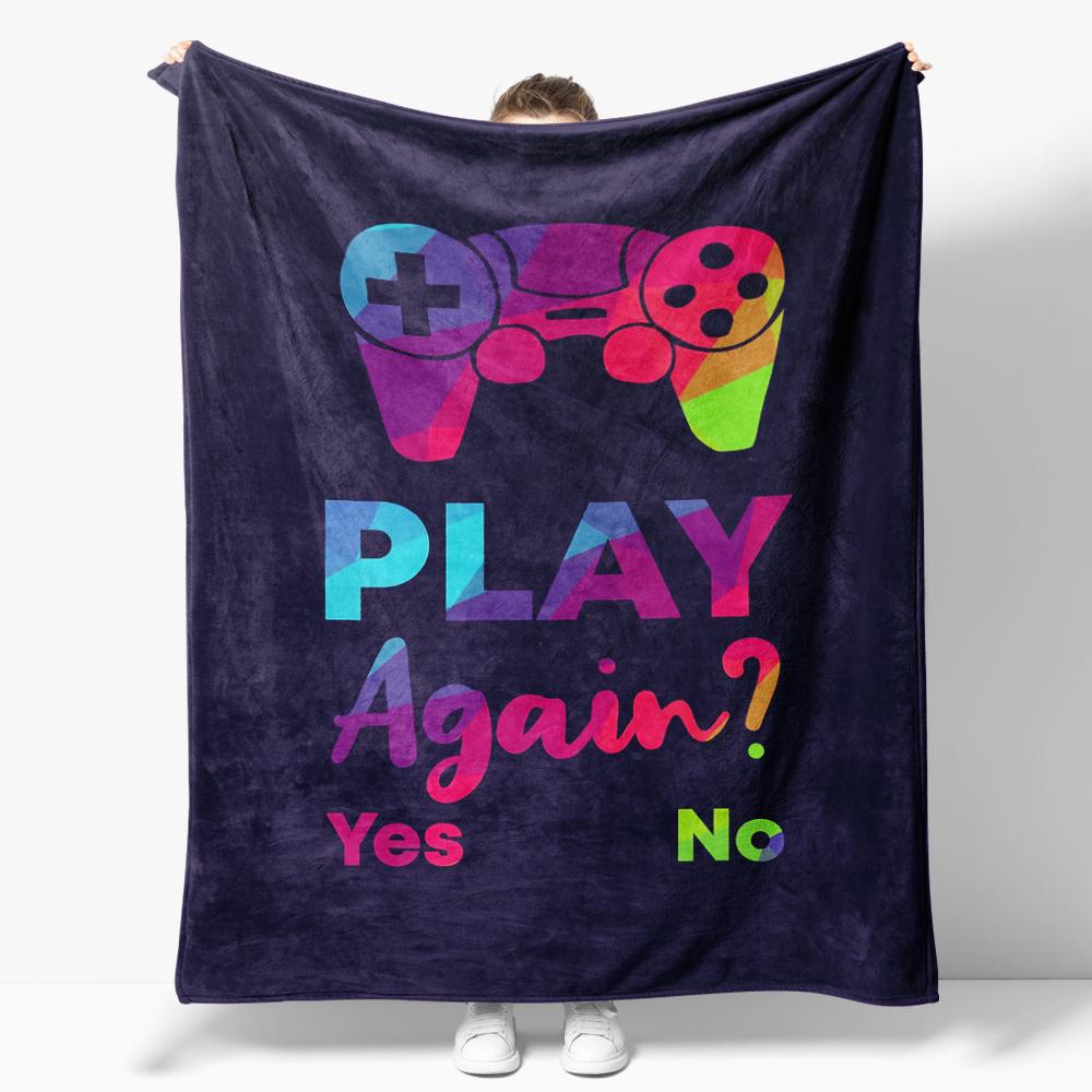 

Gamer Gamepad Flannel Blanket for Sofa Decoration Gaming Creative Throw Blankets For Bed 75cmx90cm