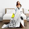 Snoopys Woodstock Fleece Throw Blankets Blankets for Bed Couch Warm Bedding Throws,