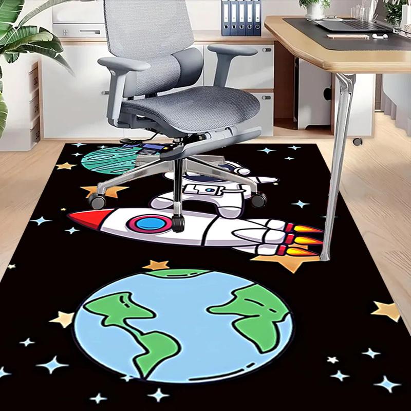 1PC space astronaut Anti-slip carpet, suitable for Office, bedroomand playrooms. It can also be used as a sofa footrest cover-W95