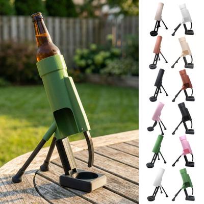 Bottle Opener Hands-Free Push Down Cap Launcher Heavy Duty Beer Bottle Opener Smooth Consistent Release Twist-free Bottle Cap Remover