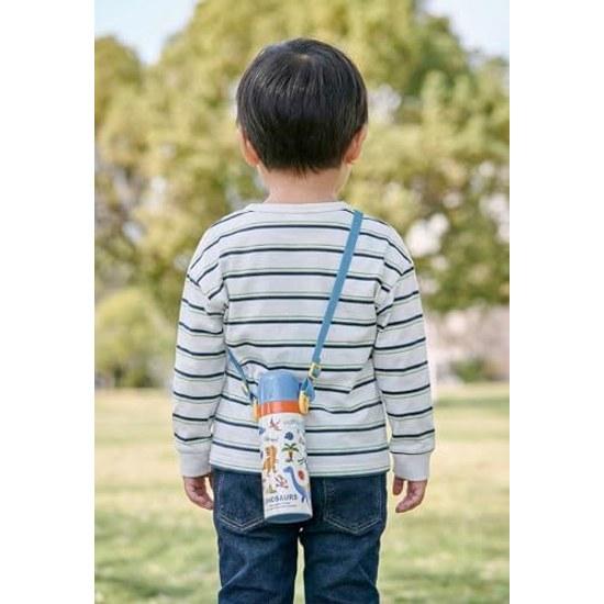 Skater Water Bottle Children 2WAY Direct Drinking 470ml Cup 430ml Minecraft Boys Stainless Steel Thermal Insulation Lightweight Sports Kids Child Jug