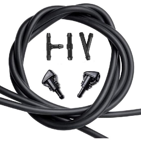 OTUAYAUTO Windshield Washer Nozzles Kit Replacement For 08-17 Dodge Grand Caravan, 11-17 RAM 1500 2500, Chrysler Jeep, Windshield Sprayer Nozzles Kit