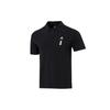 Polo Shirts Men's Black Polo Collar Moderate Straight Fit HE5164