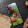 Galloping Horse Animal Funda For Iphone 14 Case For iPhone 15 11 12 13 Mini 14 Pro Max XS X 7 8 Plus 15 Cases Soft Cover Horses
