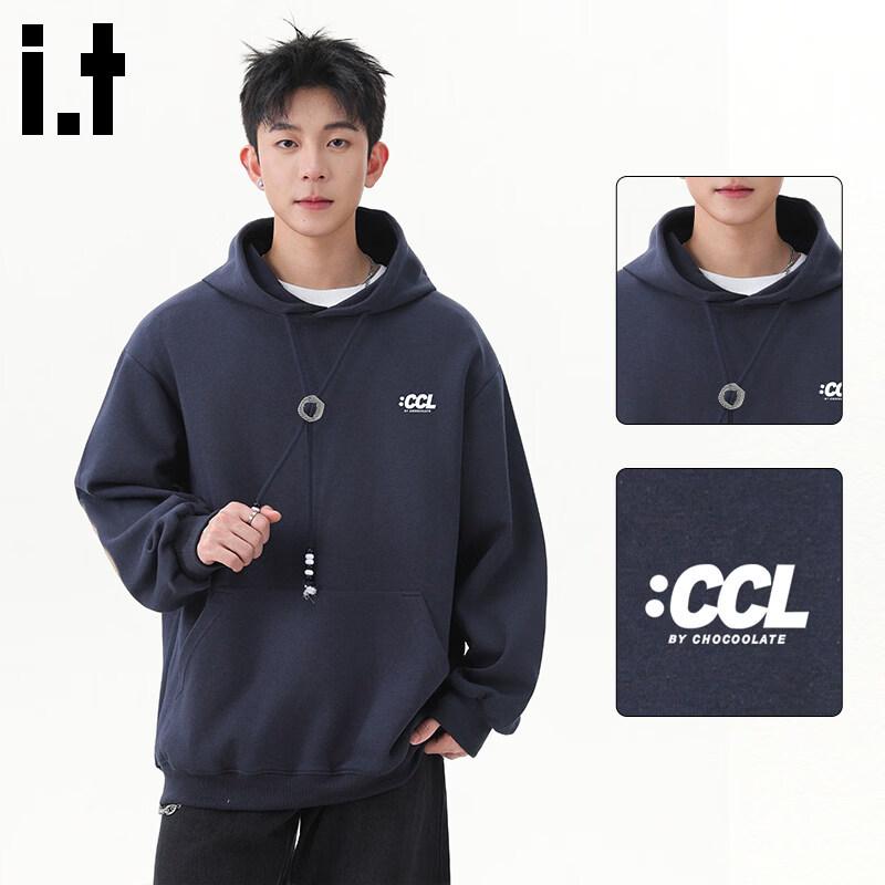 CHOCOOLATE Men s Loose Fit Hooded Pullover Sweatshirt M