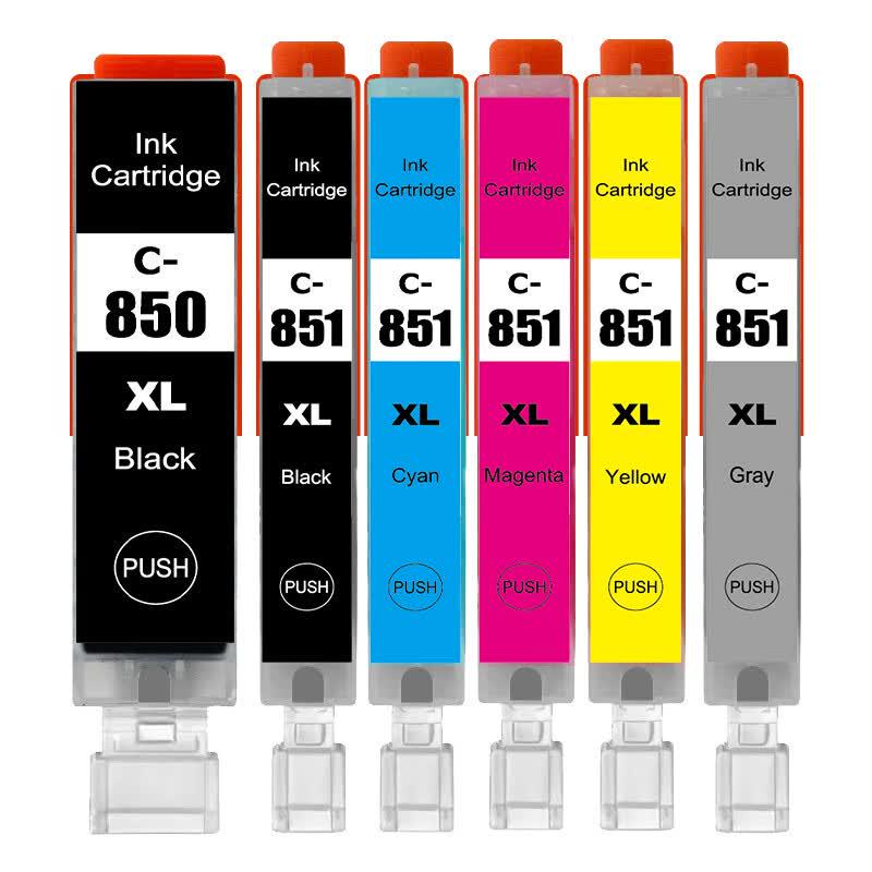 Yingmeijia Compatible PGI-850/CLI-851 Ink Cartridge Set