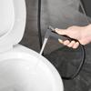 Matte Black Solid Brass (Copper Core) Handheld Bidet Sprayer - Wall-Mounted Health Faucet with Hose & Holder