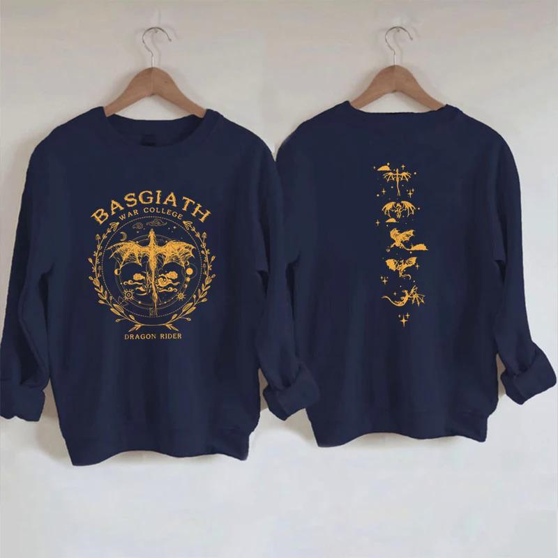 Gold Dragon Fourth Wing Sweatshirt Hoodies