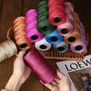 1.5mm 200m Summer Light Ice Cotton Silk Thread Crochet Yarn For DIY Crafts Bag Hat Shoes Polypropylene Yarn Crochet Thread Cord