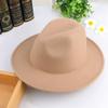 Wool Top Hat Women'S Autumn And Winter Extended Brim Hat French Retro Warm Jazz Hat Manufacturer