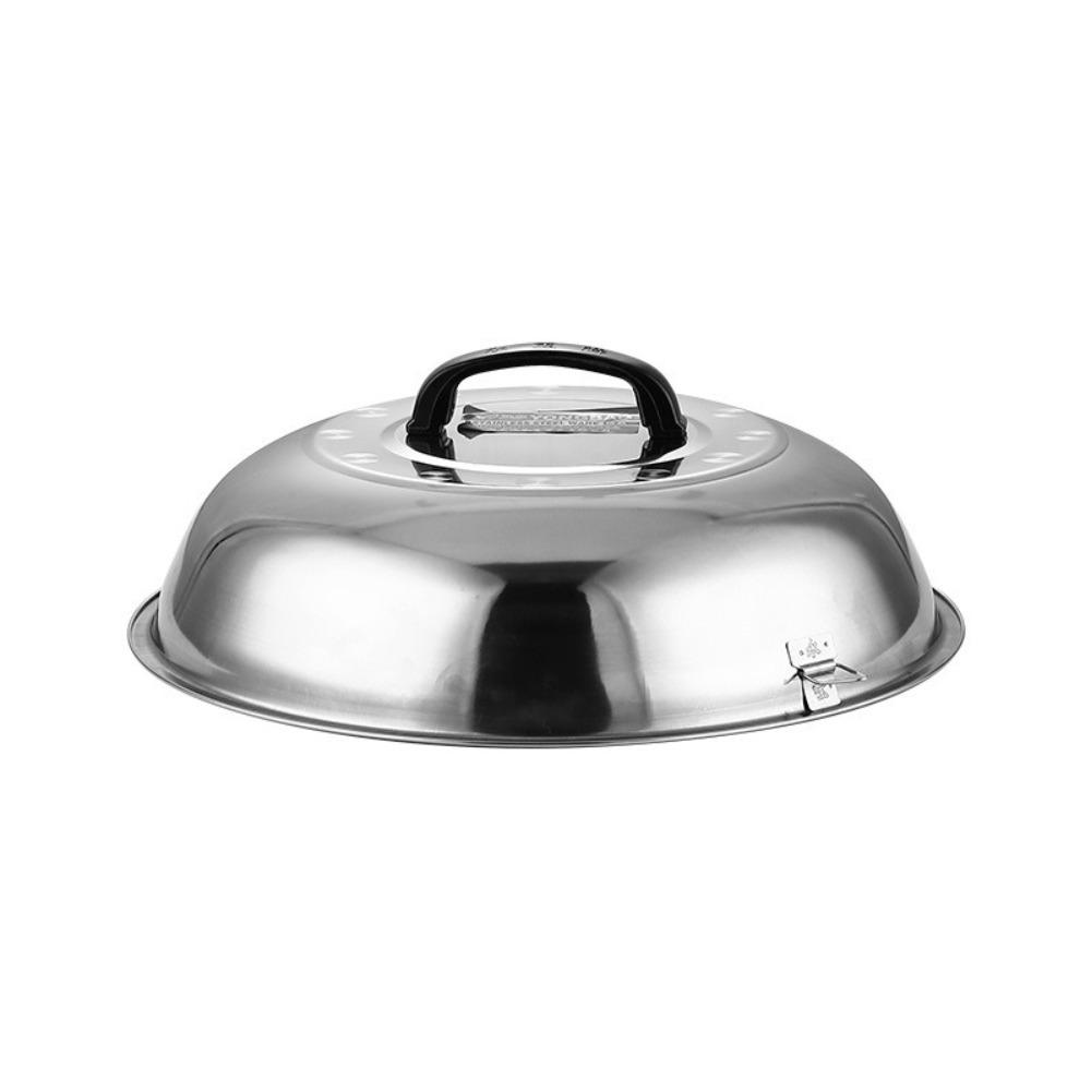 Universal Cooking Wok Pan Lid Stainless Steel Frying Pan Cover Big Pot Lid Kitchen Accessories