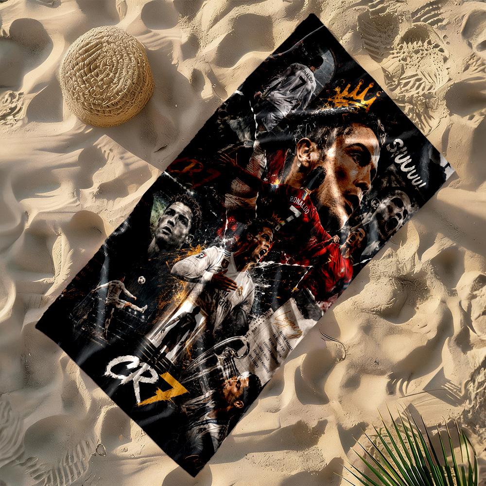 Ronaldo's Golden Legacy Beach Towel Super Soft Microfiber Quickdry Fabric Comfortable Lightweight