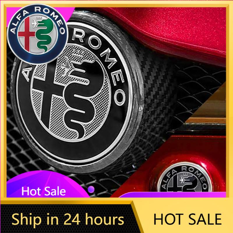 Naklejki Samochodowe Dla Alfa Romeo Alfa Romeo Gtam czarna plakietka, przednia i tylna plakietka, do Giulia Stelvio Tonale akcesoria zewnętrzne