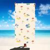 Colorful Umbrella Print Beach Towel Retro Beach Scene Pattern Quick Dry Microfiber Towel For Summer Pool Travel