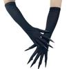 Halloween Gloves Full Finger Long Fingernails Costume Accessories Spooky Skull Claw Gloves Long Nails