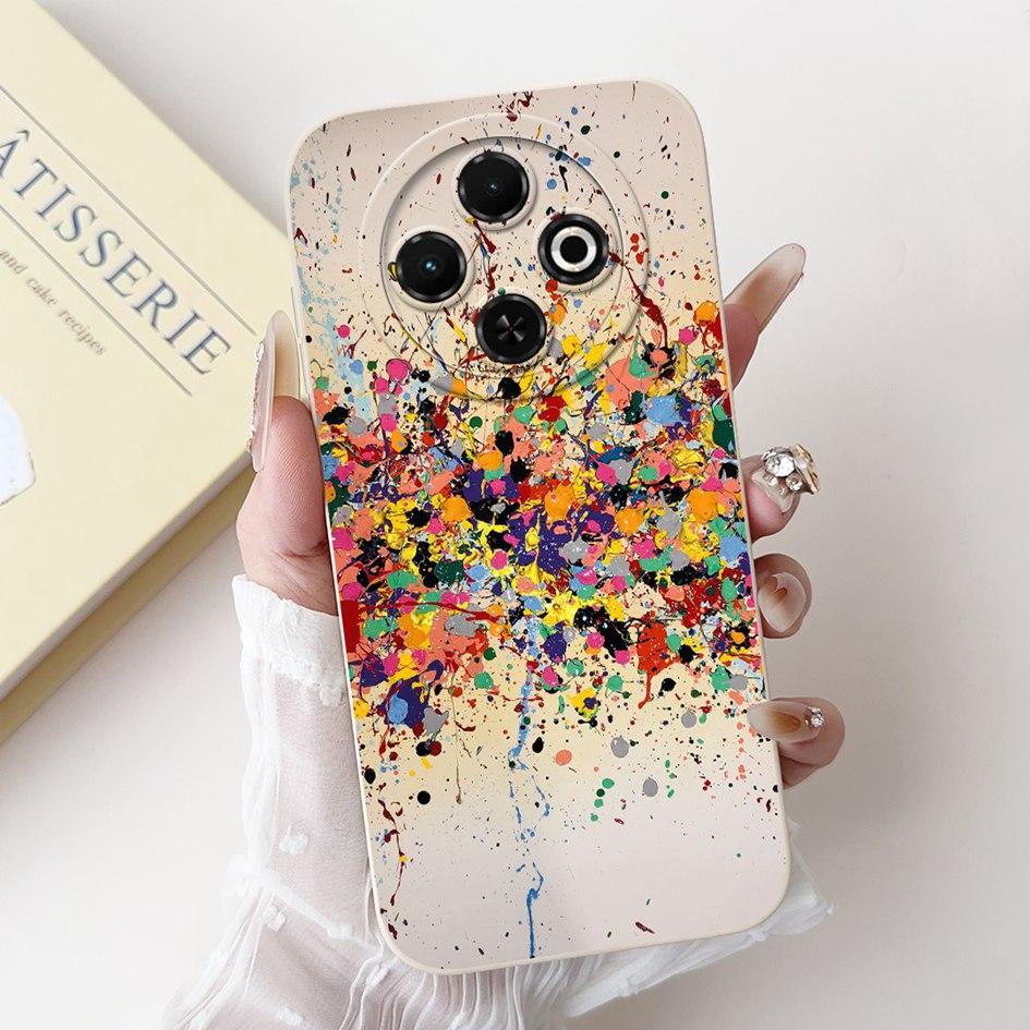 For Tecno Spark 30C 4G Case Popular Daisy Flower Soft Silicone Matte Cover For Tecno Spark30C 4G kl5 kl5n Full Protection Bumper