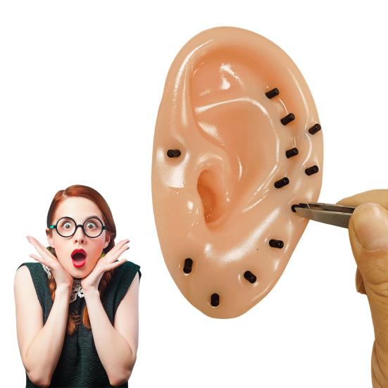 Ear Blackheads Remover Toy with Tweezers Anxiety Stress Relief Acne Popping Blackheads Removal Toy Teens Adults Decompression Sensory Toy