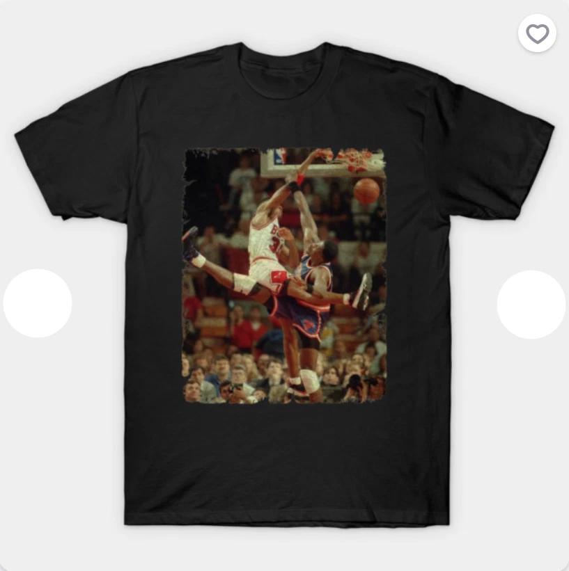 Scottie Pippen vs Patrick Ewing T-Shirt S