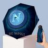 Napoli FC Mini 5 Fold Pocket Umbrella Compact Lightweight Anti UV Rain Sun Protection Umbrella Portable Travel Umbrella
