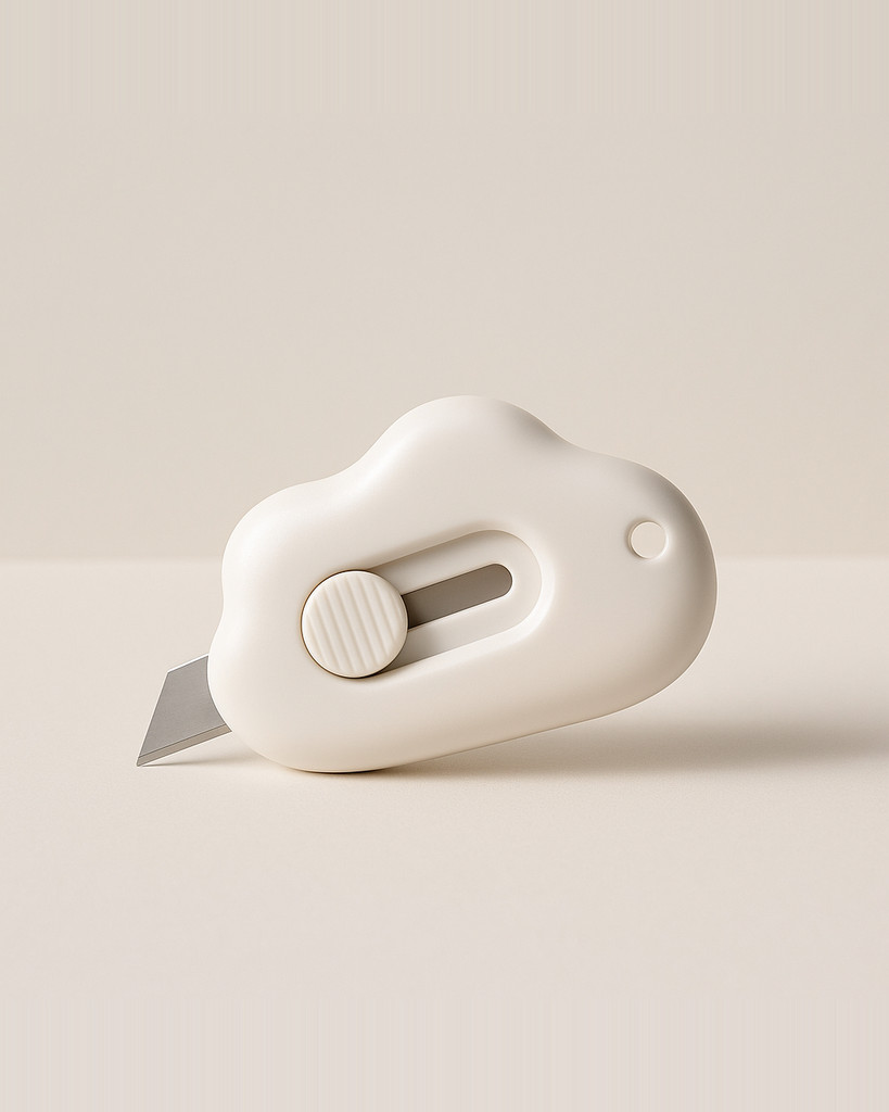 Cute Wind Utility Knife Package Envelope Box Opener Mini Portable Art Knife for Kids Student Stationery School Office Supplies