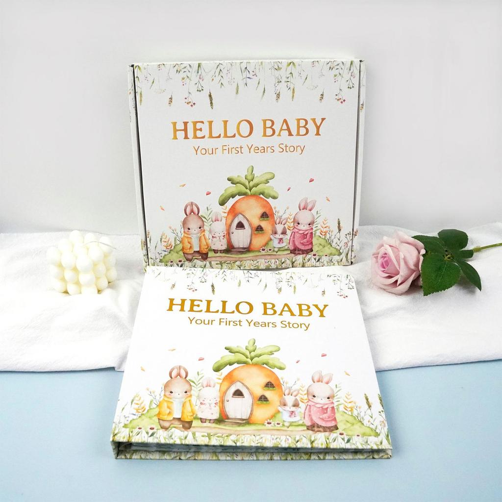 Babywachstum Erinnerungsbuch, Erstes Aufzeichnungsbuch für frischgebackene Eltern, Baby-Erinnerungsbuch, Baby-Scrapbook Baby-Buch
