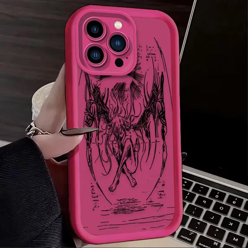 Retro Goddess Punk Angel Phone Case For iPhone 17 Air 16 e 15 14 13 12 11 Pro Max Plus Mini SE 2020 2022 Funda Coque
