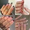 144 Pieces Pack 6 Colors Set Fake Nails Full Cover French Tip Nails New False Nail Tips  for Women
