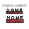 1Pc 3D Metal Home Edition Logo Car Front Grille Badge Side Fender Rear Trunk Emblem Sticker Decal