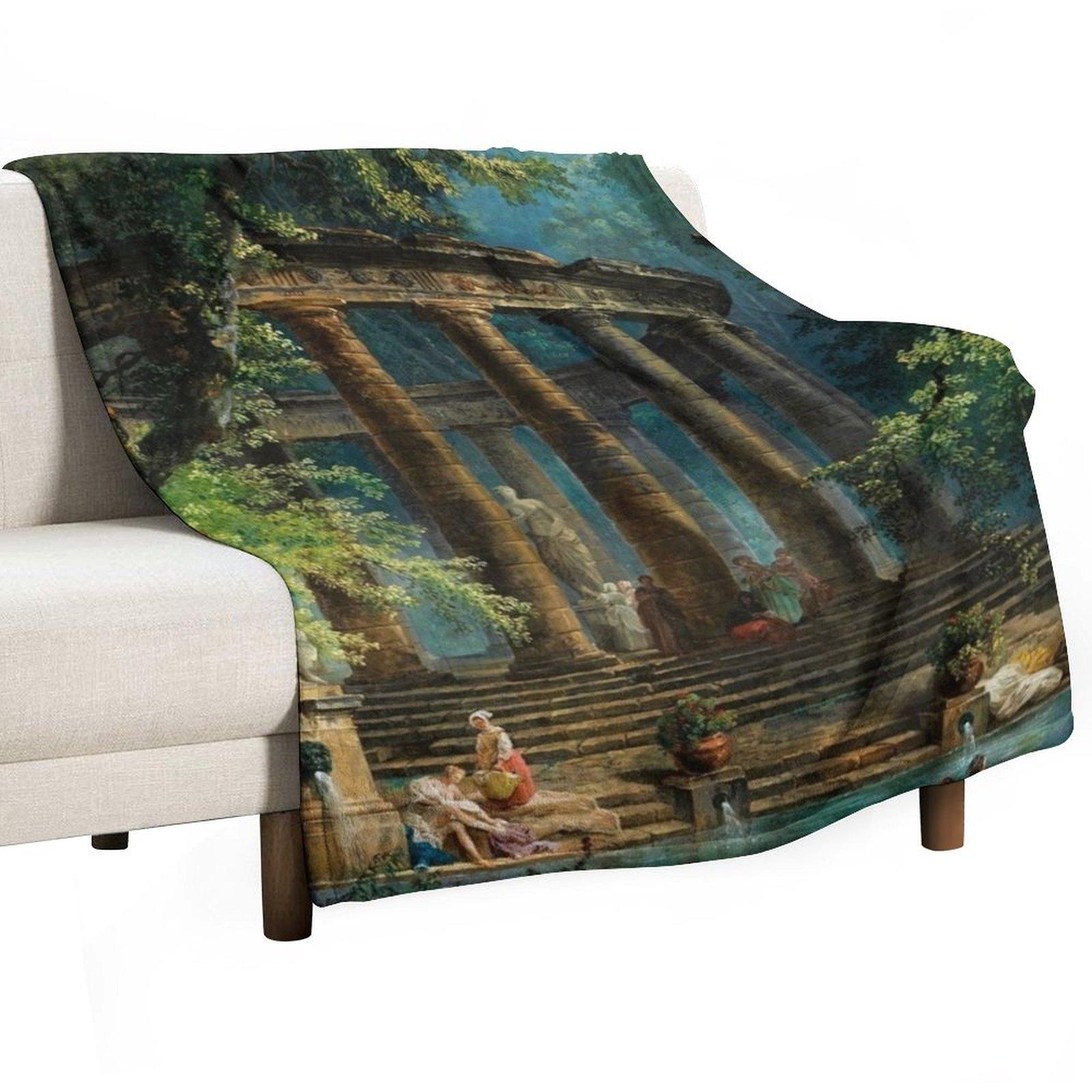 

The Bathing Pool Throw Blanket for winter Sofa Quilt Decorative Beds Thins Blankets 30x40in