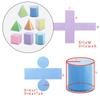 8 Transparent Geometric Building Blocks Montessori Toys Stacking Game Math Toys For Children Over 2 Years Old Baby Education Toy
