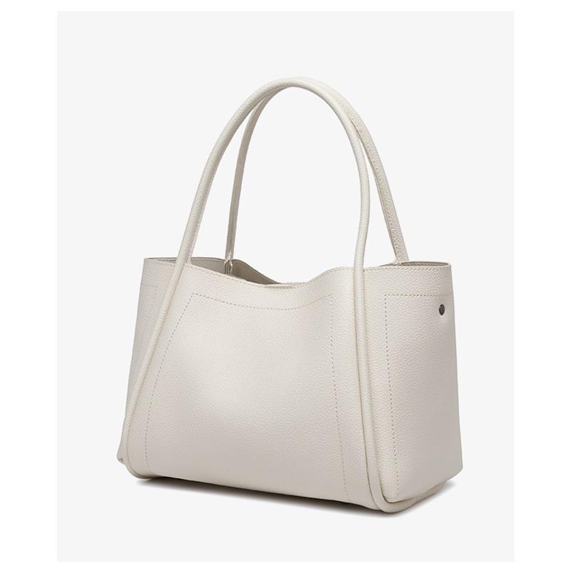 Tote Bag, Soft Leather Vegetable Basket Bag, Women's High-end Large-capacity Commuter Bag, Simple Women's Handbag