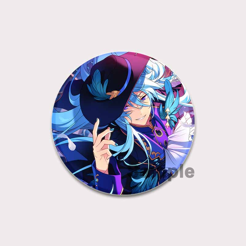 32/44/58mm Anime Ensemble Stars Pin Cartoon Figure Wataru Hibiki Brooch Creative Cute Art Badge for Backpack Decor Fans Collection Gifts