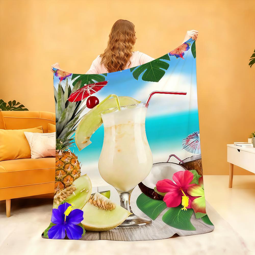 Summer Roostertail Blanket Soft Throw Blanket for Home Bedroom Bed Sofa Picnic Travel Office Rest Cover Blanket Gift