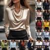 IHUASU Women's Fashion Long Sleeve Autumn Winter Casual Blouses & Shirts Elegant