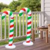 Giant Christmas Balls 57Inch Blow Up Ornament Giant Inflatable Candy Canes For Christmas Decorations For Home Lawn Holiday