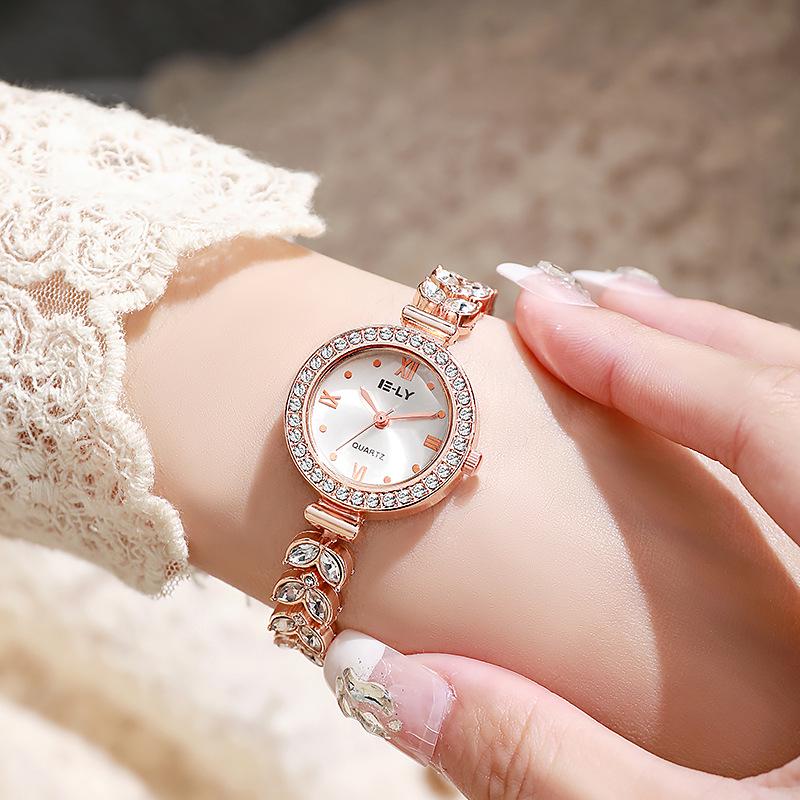 Nieuw Zeemeermin Mode Dames Horloge met Diamanten: Exclusieve Niche Stijl voor Studenten en Feesten