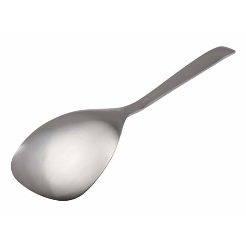 Sori Yanagi's Tsubame-Sanjo Stainless Steel Serving Spoon Features a Simple Form and Ease of Use. The Brushed Finish Creates a Timeless, Simple Design