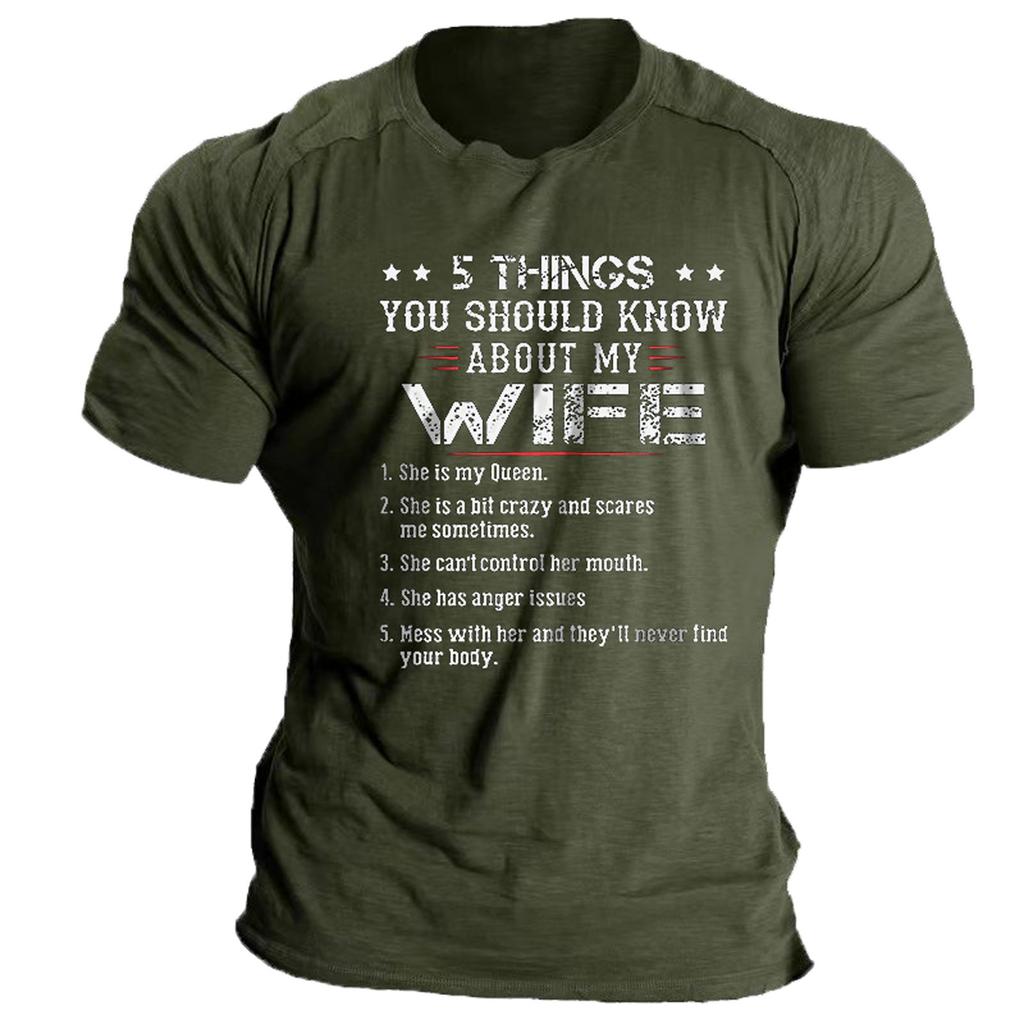 Pánské neformální tričko s krátkým rukávem a potištěným kulatým výstřihem, měkké a GODSportovní tričko