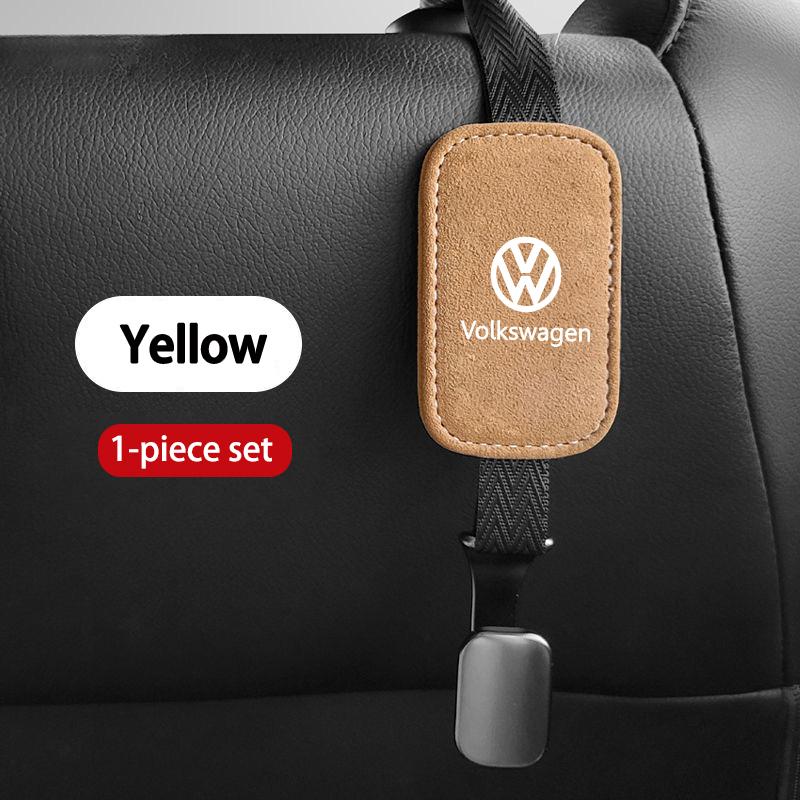 Universal Car Suede Hook High-Quality Headrest Storage Hanger For Volkswagen VW Scirocco Jetta Beetle Golf 4 5 6 Passat Polo B5